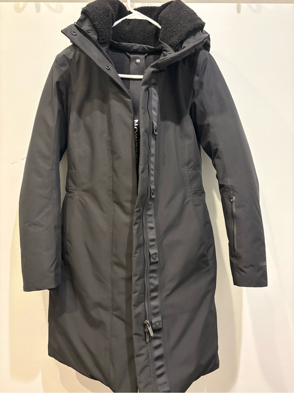 lululemon athletica Black Snow Warrior Parka with Hood